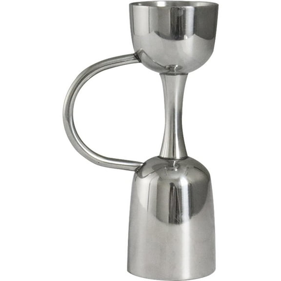 Hzzsbu Double-sided Cocktail Jigger, 25ml 50ml Stainless Steel Measuring Cup with Scale Line Bar Tool