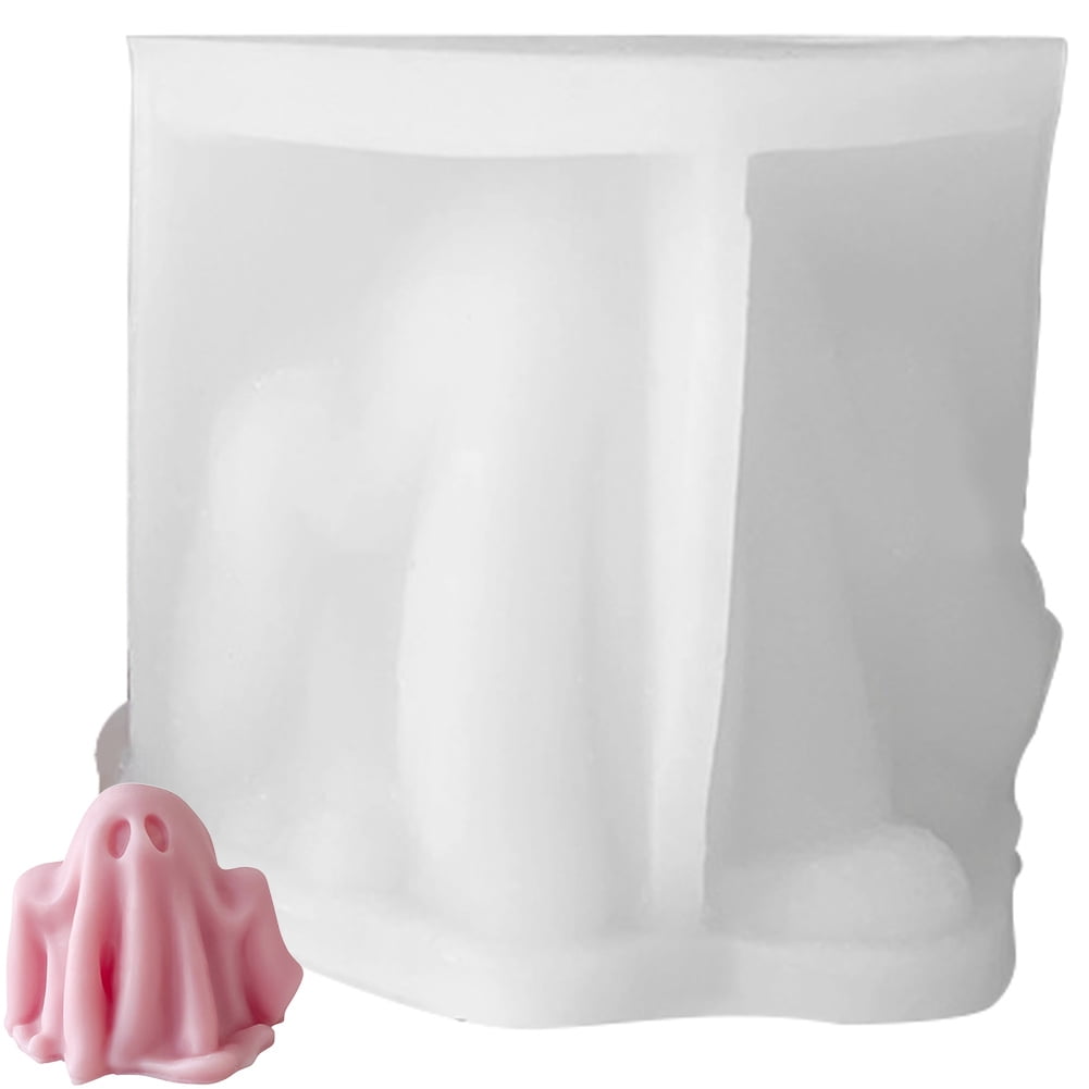 Hzzsbu Ghost Shape Silicone Candle Mold DIY Aromatherapy Candle Plaster Soap Mould