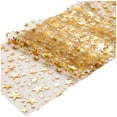 thumbnail image 1 of Hzzsbu Gold Silver Star Glitter Metallic Table Runner Bling Star Table Cloths Runner Thin Mesh Metallic Roll Table Runner Roll for Home Weddings Party Banquets, 1 of 7