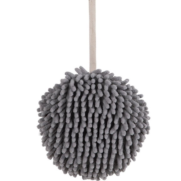 Hzzsbu Hand Towels Ball Soft Chenille Fluffy Decorative Towel Quick Dry Microfiber Absorbent Towels with Loop for Bathroom Kitchen