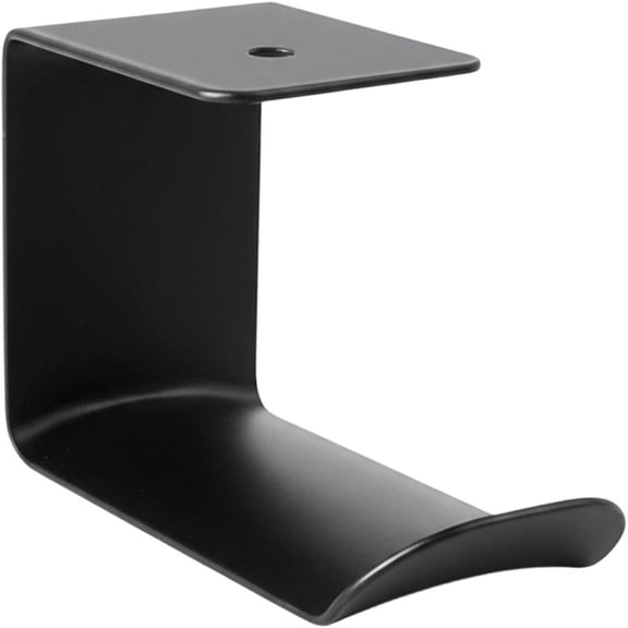 Hzzsbu Headphone Hanger Holder Headphone Stand Under Desk Table Shelf Wall Mount Earphone Holder Hook Gaming Headset Hanger -Black