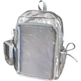 thumbnail image 1 of Hzzsbu Ita Bag Clear Backpack Heavy Duty PVC Transparent Backpack Multiple Pockets Bookbag for Concert Work Security Travel Festival, 1 of 7