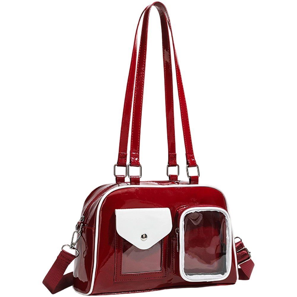 Hzzsbu Kawaii Crossbody Bags Large Capacity Ita Messenger Bag Cute Transparent Crossbody Bag Versatile Uniform Bag for Women