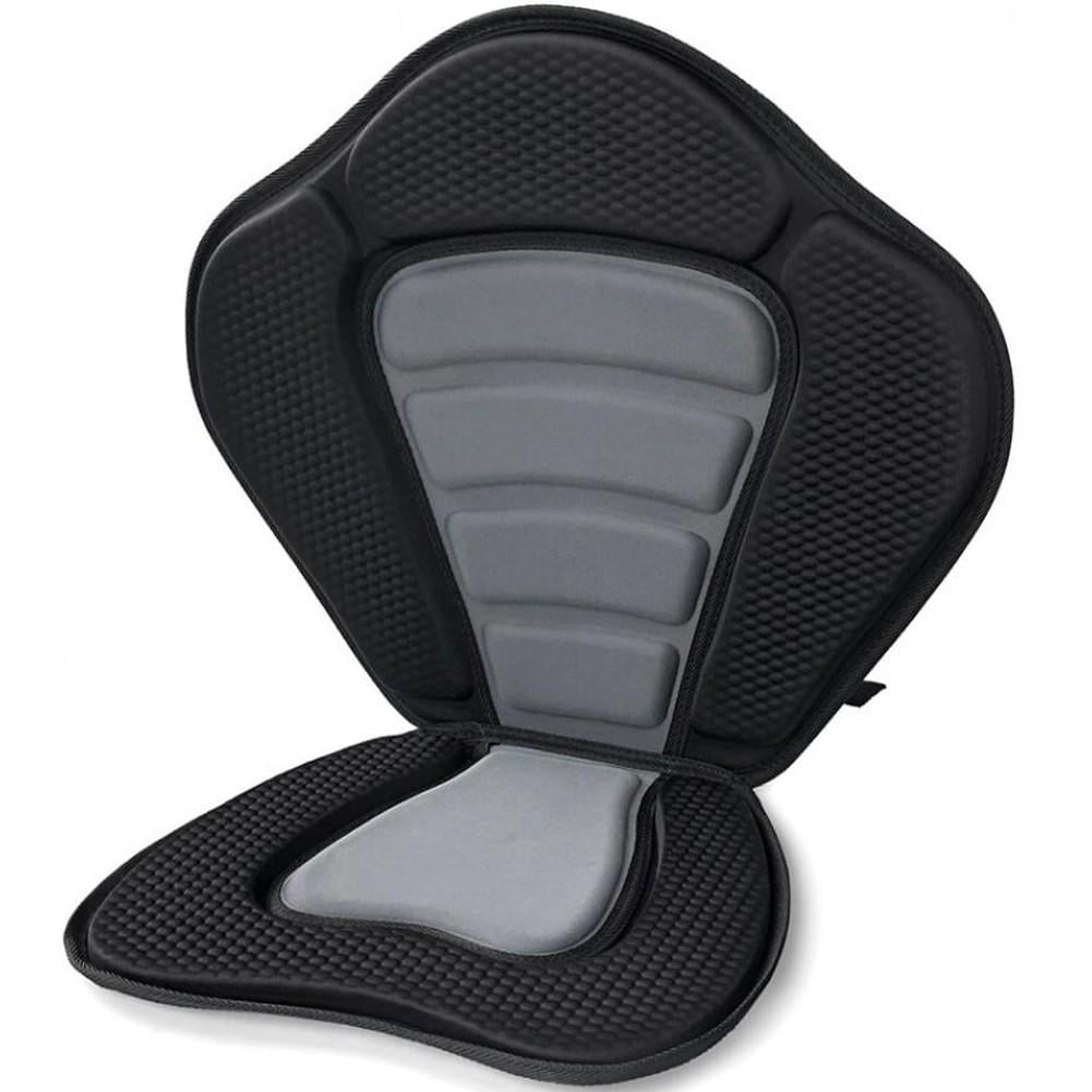 Hzzsbu Kayak Seat Pad Adjustable Ocean Rowing Cushion Detachable Non-Slip Padded Canoe Seat Black Kayaking Accessories