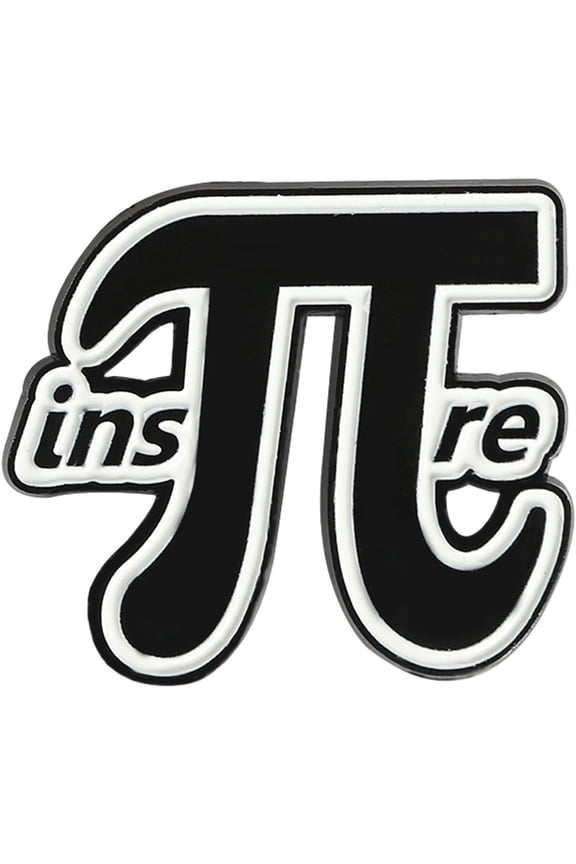 Math Pi Symbol Metal Brooch Mathematical Formula Lapel Pin Badge DIY Craft Jewelry Accessory