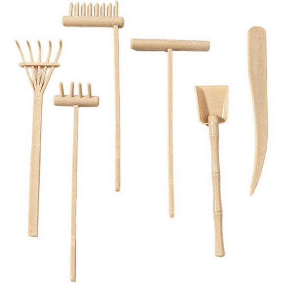 Hzzsbu Mini Zen Garden Kit - Desktop Sand Tray with Rakes for Office Decor & Meditation