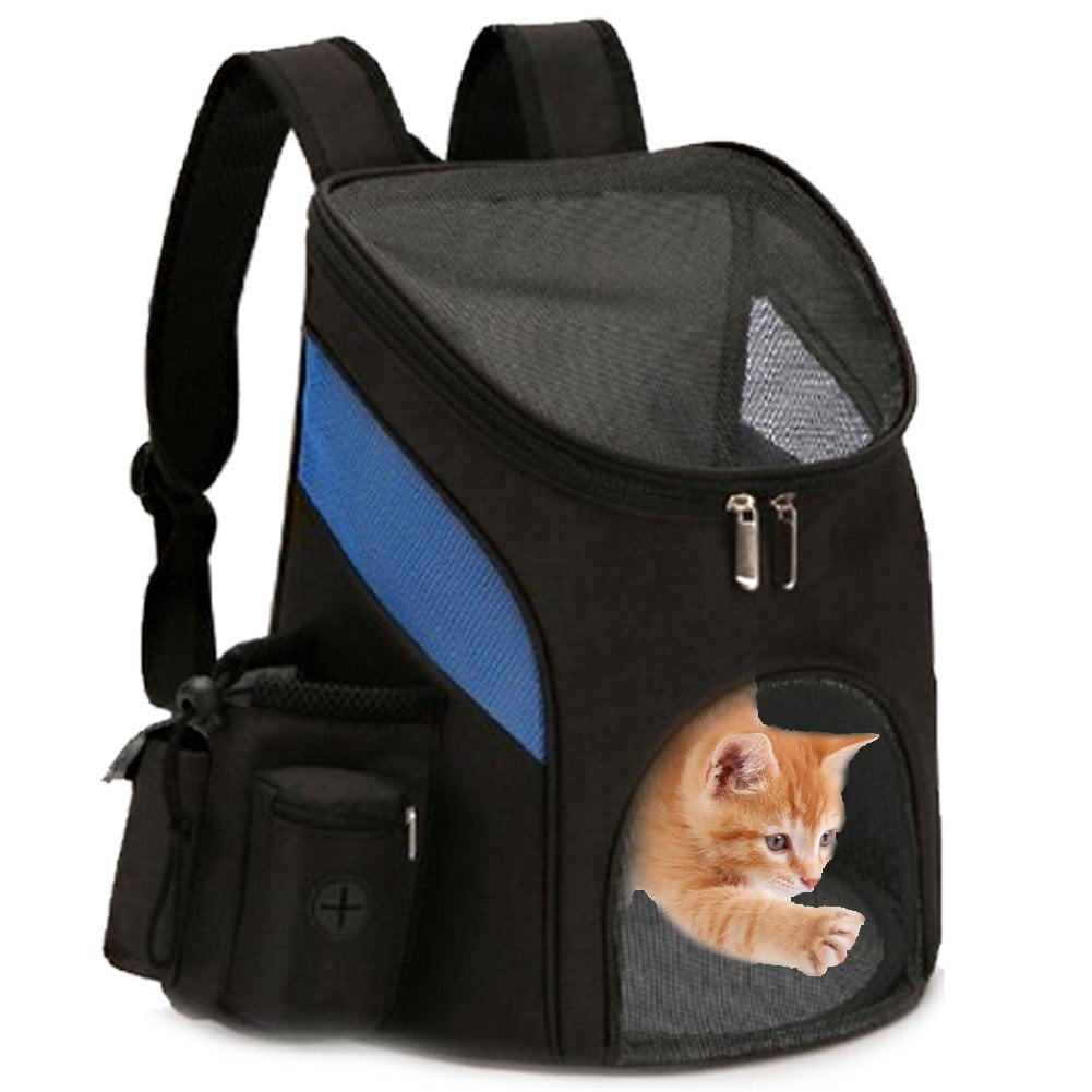 Hzzsbu Pet Carrier Backpack Ventilated Mesh Portable Pet Carrier For Dogs And Cats Puppies Travel Walking, Outdoor Use