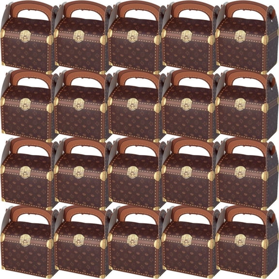 Hzzsbu Pirate Treasure Party Favor Boxes, 20pcs Birthday Gift Bags, Candy Goodie for Pirate Parties Gift Birthday Decor