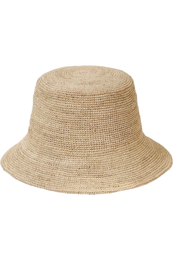Raffia Straw Sun Hat Wide Brim Beach Hat Summer Panama Straw Hat for Summer Vacation Holiday Travel Fashion Accessories