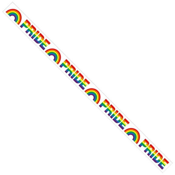Hzzsbu Rainbow Pride Polyester Ribbon Multi-Purpose DIY Decorative Wristband Headband Ribbon