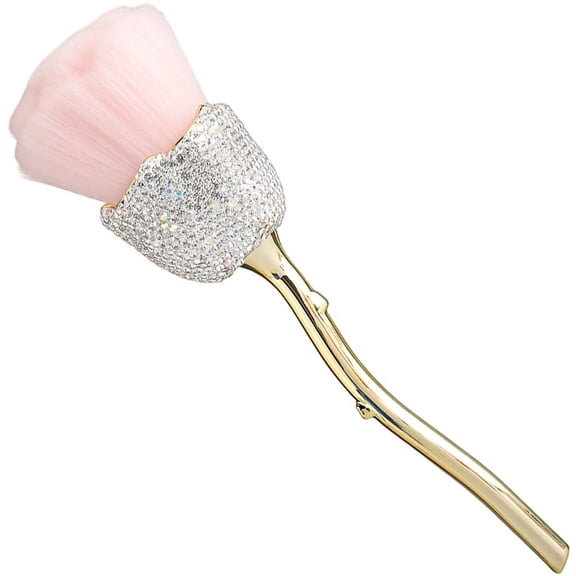 Hzzsbu Rhinestone Flower Shape Large Powder Brush - Soft Face Dust Powder Blush Makeup Brush for Beauty Cosmetic Tool