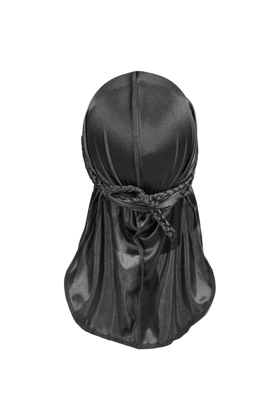 Satin Silk Durag, Long-tailed Dreadlocks Pirate Hat, Breathable Pirate Headwraps Cap, oft Bandana Turban Hat for Men Women