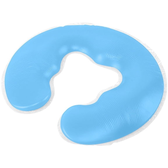 Hzzsbu Silicone U-Shaped Face Pillow, SPA Beauty Neck Support Headrest Cushion for Massage Salon Use
