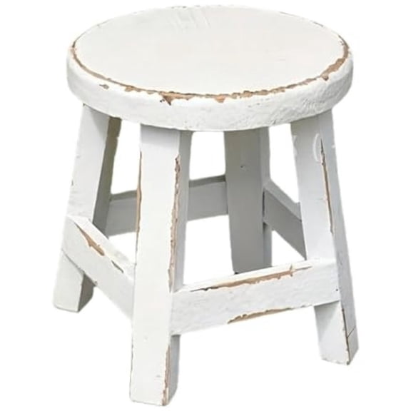 Hzzsbu Small Wooden Step Stool, Non-Slip Plant Display Stand for Home Kitchen Garden