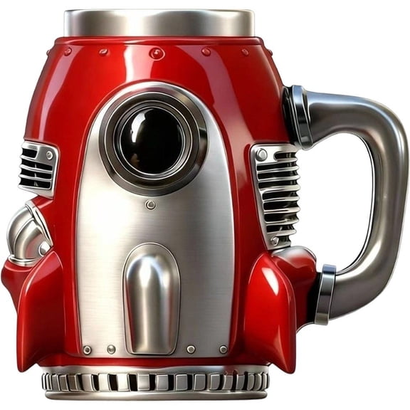 Hzzsbu Stainless Steel Rocket Shaped Coffee Cup Spacecraft Themed Coffee Mugs Cute Embossed Coffee Cup Water Cup