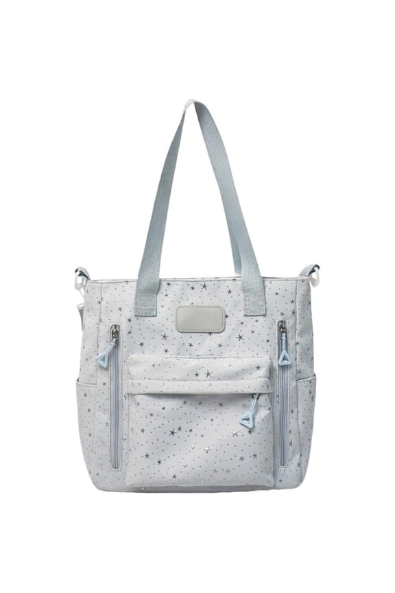 Star Pattern Nylon Hobo Bag Large Capacity Shoulder