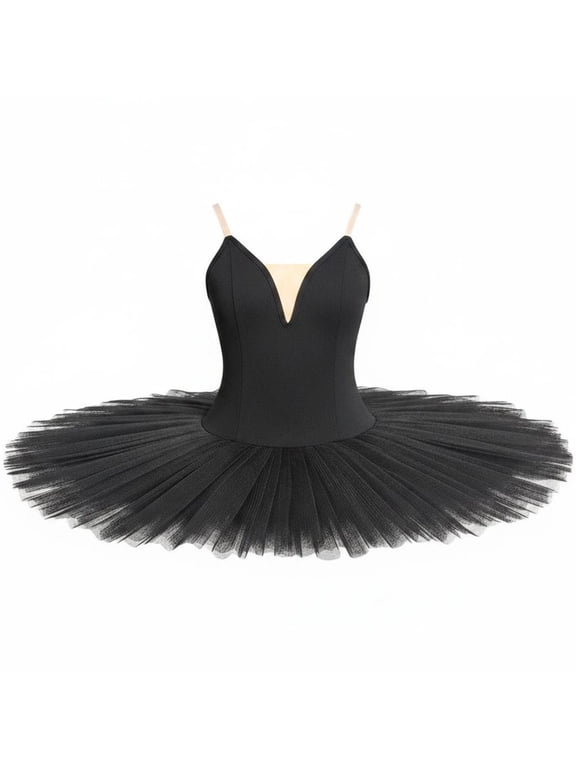 Women's Sleeveless Ballet Tutu Dress,Mesh Dance Costume for Performances