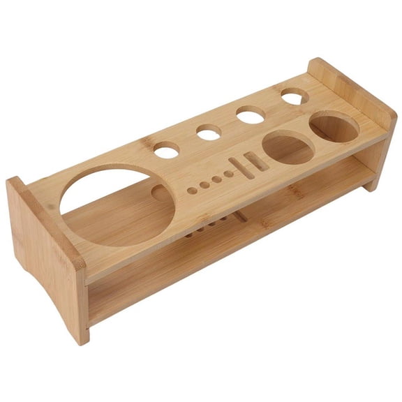 Hzzsbu Wood Bartender Kit Stand, Large Capacity Cocktail Shaker Tool Holder