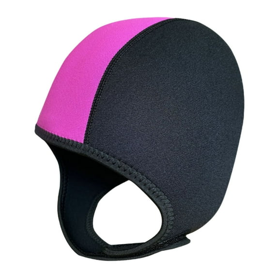 I-221 Hot Pink Neoprene Swim Hood Full Coverage Windproof Fast Dry Warm Retention For Scuba Diving Snorkeling Kayaking Paddleboarding Triathlon Training Outdoor Activities #3bww5