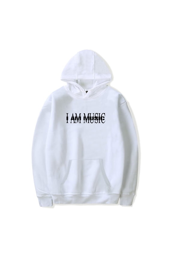 I AM MUSIC Merch Hoodie Pockets Drawstring Unisex Hooded Sweatshirt Fashion Clothing