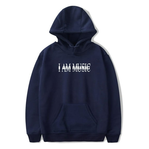 I AM MUSIC Merch Hoodie Pockets Drawstring Unisex Hooded Sweatshirt Fashion Clothing