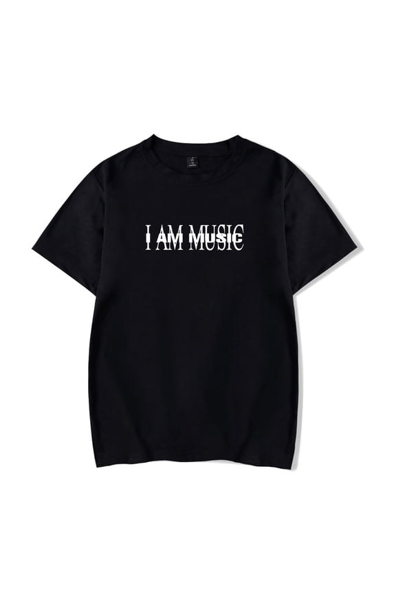 I AM MUSIC Merch Short Sleeve T-shirt Unisex Fashion Crew Neck Top