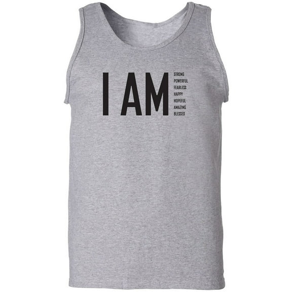 I AM Strong Powerful Fearless. . . Adult Tank Top