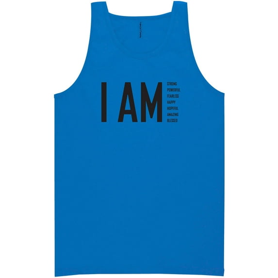 I AM Strong Powerful Fearless. . . Neon Tank Top