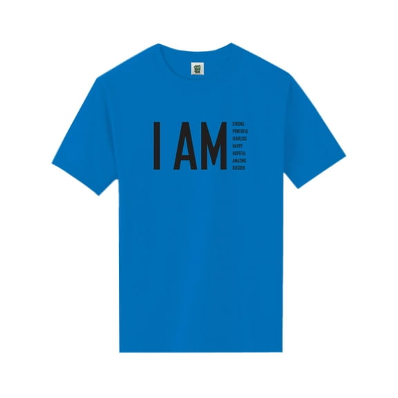 I AM Strong Powerful Fearless. . . Short Sleeve Neon T-Shirt