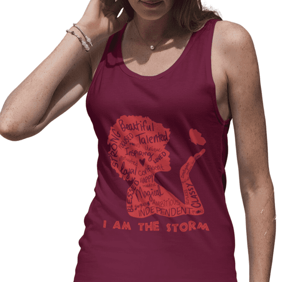 I AM THE STORM Women's Ideal Racerback Tank