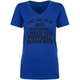 thumbnail image 1 of I Act Like I'm Ok. . .Football Womens V-Neck Tee, 1 of 2
