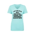 thumbnail image 1 of I Act Like I'm Ok. . .Football Womens V-Neck Tee, 1 of 3