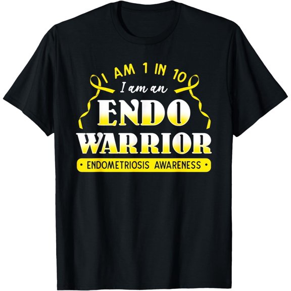 I Am 1 In 10 I Am An Endo Warrior Endometriosis Awareness T-Shirt100% pure cotton