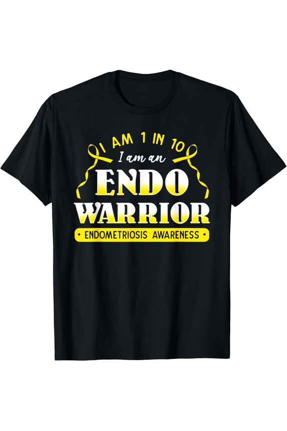 I Am 1 In 10 I Am An Endo Warrior Endometriosis Awareness T-Shirt100% pure cotton