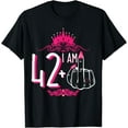 thumbnail image 1 of I Am 42 Plus 1 Pink Crown Women 43Rd Birthday Unisex Men Women T-Shirt S-5Xl - Best Birthday Gifts, 1 of 3