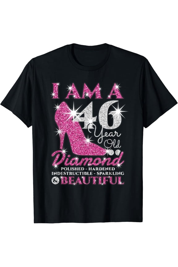 I Am A 46 Year Old Diamond 46th Birthday Graphic T-Shirt