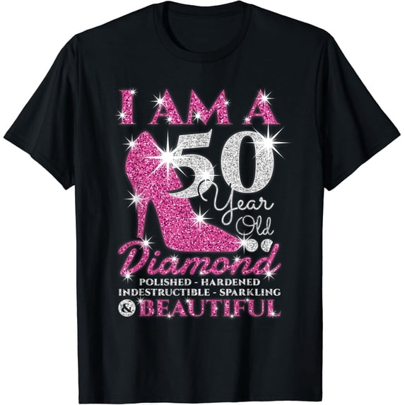 I Am A 50 Year Old Diamond 50th Birthday Graphic T-Shirt