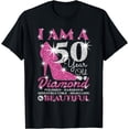 thumbnail image 1 of I Am A 50 Year Old Diamond, Womens 50th Birthday T-Shirt, 1 of 4