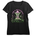 thumbnail image 1 of I Am A Beverage Goblin Crew Neck Short Sleeve Women's Black T-shirt-3XL, 1 of 7