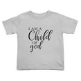 thumbnail image 1 of I Am A Child Of God Cute Toddler Tshirts for Boys Girls (Gray, 3T), 1 of 5