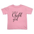 thumbnail image 1 of I Am A Child Of God Cute Toddler Tshirts for Boys Girls (Pink, Youth L), 1 of 5