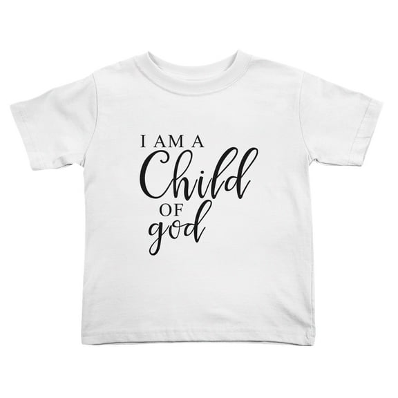 I Am A Child Of God Cute Toddler Tshirts for Boys Girls (White, Youth L)