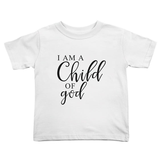 I Am A Child Of God Cute Toddler Tshirts for Boys Girls (White, Youth M)