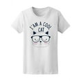 thumbnail image 1 of I Am A Cool Cat Glasses T-Shirt Women -Image by Shutterstock, Female Medium, 1 of 2