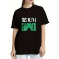 thumbnail image 1 of I Am A Gamer T-Shirt Soft Breathable Graphic Tee Game Controller Design Casual Gaming Top Black S-5XL, 1 of 5