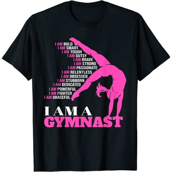 I Am A Gymnast Funny Handstand Gymnastics Gift Women Girls T-Shirt