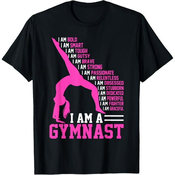I Am A Gymnast Motivation Handstand Gymnastics Women Girl T-ShirtMen's and women's pure cotton short-sleeved shirts