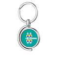 thumbnail image 1 of I Am A LGBT Rainbow Art Deco Fashion Rotating Keychain Metal Keyring Holder, 1 of 2