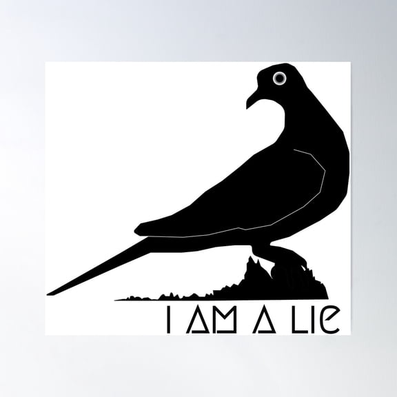 I Am A Lie T-Shirt Poster Wall Art, Modern Wall Decor For Living Room Bedroom, 8x12 UNFRAMED