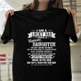thumbnail image 1 of I Am A Lucky Dad I Have A Stubborn Daughter Funny V60373 New Unisex T-Shirt , up to 5XL, 1 of 3